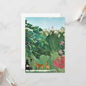 Rousseau - De waterval Kaart (Voorkant / Achterkant in situ)