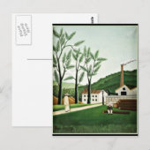 Rousseau - De zagerij in Bievres , fijne kunst Briefkaart (Voorkant / Achterkant)