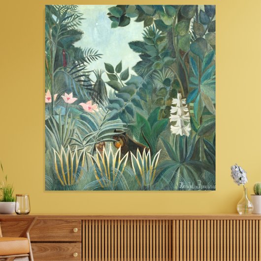 Rousseau Equatoriaal Oerwoud Canvas Afdruk (Insitu (Woonkamer))