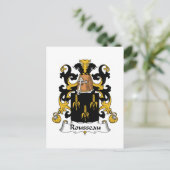 Rousseau Family Crest Briefkaart (Staand voorkant)