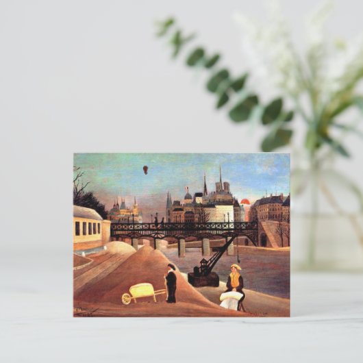 Rousseau - Ile Saint Louis en Notre Dame Briefkaart (Staand voorkant)