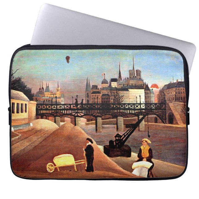 Rousseau - Ile Saint Louis en Notre Dame Laptop Sleeve (Voorkant)