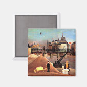 Rousseau - Ile Saint Louis en Notre Dame Magneet (Voorkant / Achterkant)