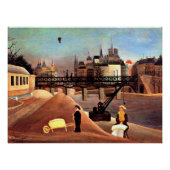 Rousseau - Ile Saint Louis en Notre Dame Poster (Voorkant)