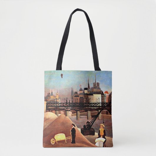 Rousseau - Ile Saint Louis en Notre Dame Tote Bag (Voorkant)