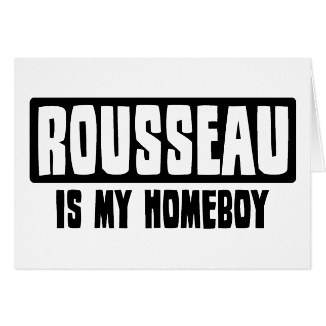 Rousseau is mijn Homeboy (Voorkant Horizontaal)