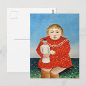 Rousseau - Kind met pop Briefkaart (Voorkant / Achterkant)