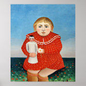 Rousseau - Kind met pop Poster (Voorkant)