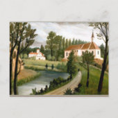 Rousseau - Landschap met Chapel, mooie kunst Briefkaart (Voorkant)