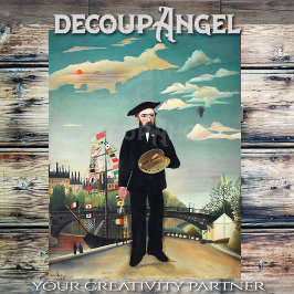 Rousseau - Mijzelf Portret - Landschap - Decoupage Tissuepapier