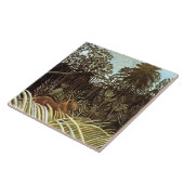 Rousseau - Oerwoud met Lion Tegeltje (Zijkant)