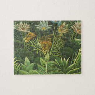 Rousseau Oerwoud Tropical Lion Art — Botanisch afd Legpuzzel
