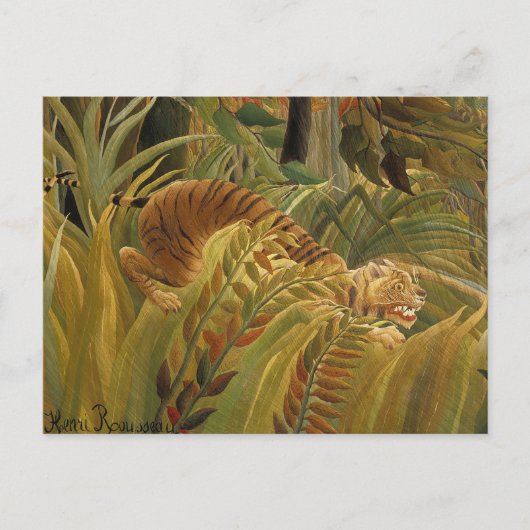 Rousseau Oerwoud Tropische Tijger Kunst Briefkaart (Voorkant)