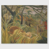 Rousseau Oerwoud Tropische Tijger Kunst Cadeaupapier (Vlak)