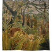 Rousseau Oerwoud Tropische Tijger Kunst Douchegordijn (Voorkant)