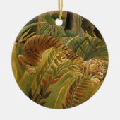 Rousseau Oerwoud Tropische Tijger Kunst Keramisch Ornament (Voorkant)