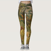 Rousseau Oerwoud Tropische Tijger Kunst Leggings (Voorkant)