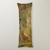 Rousseau Oerwoud Tropische Tijger Kunst Lichaamskussen (Achterkant (Verticaal))