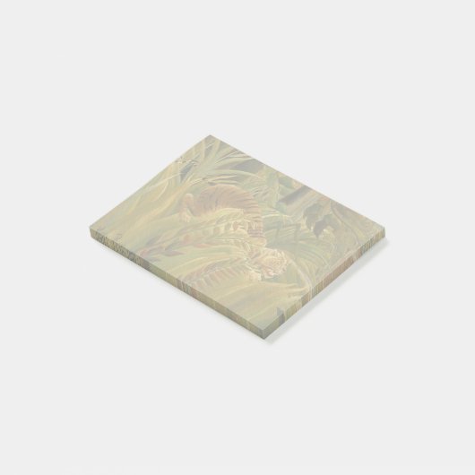 Rousseau Oerwoud Tropische Tijger Kunst Post-it® Notes (Schuin)