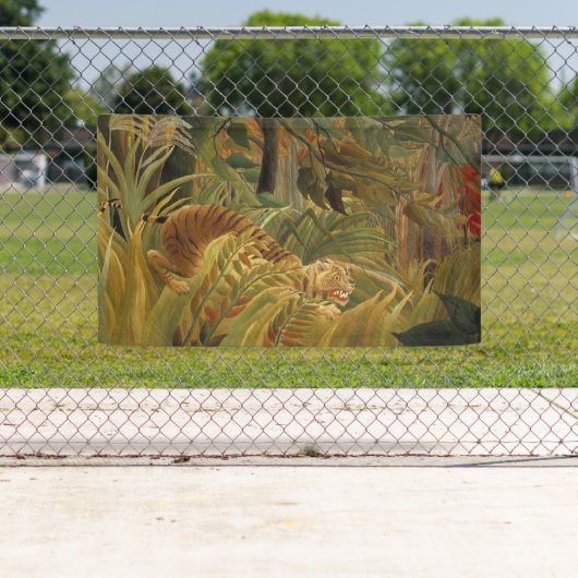 Rousseau Oerwoud Tropische Tijger Kunst Spandoek (Insitu)