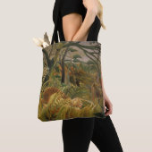 Rousseau Oerwoud Tropische Tijger Kunst Tote Bag (Dichtbij)