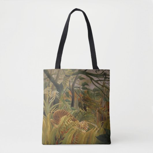 Rousseau Oerwoud Tropische Tijger Kunst Tote Bag (Voorkant)