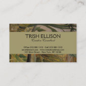 Rousseau Oerwoud Tropische Tijger Kunst Visitekaartje (Achterkant)