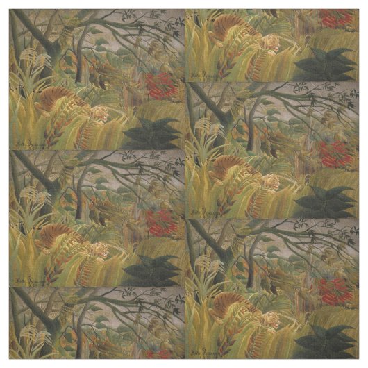 Rousseau’s Tiger art fabric Stof (Swatch)