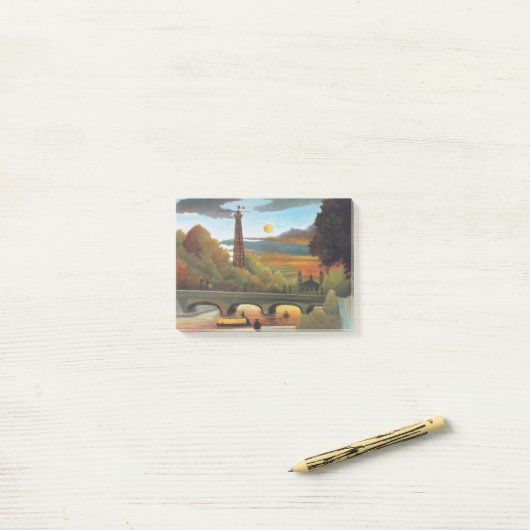Rousseau Seine and Eiffel Tower in the Sunset Post-it® Notes (Op bureau)