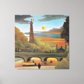 Rousseau - Seine en Eiffeltoren Canvas Afdruk (Voorkant)
