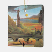 Rousseau - Seine en Eiffeltoren Keramisch Ornament (Links)