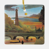 Rousseau - Seine en Eiffeltoren Keramisch Ornament (Voorkant)