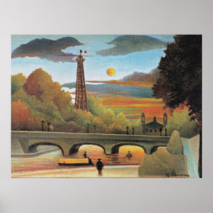 Rousseau - Seine en Eiffeltoren Poster