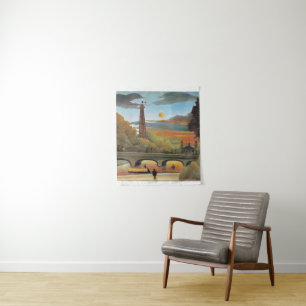 Rousseau - Seine en Eiffeltoren Wandkleed