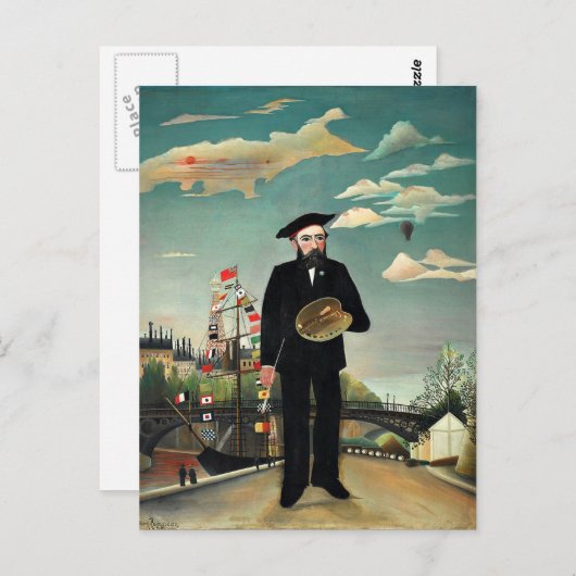 Rousseau - Self-Portrait, 1890 Briefkaart (Voorkant / Achterkant)