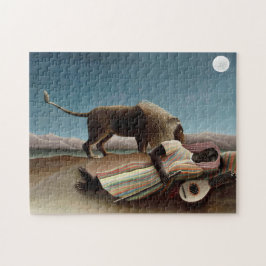 Rousseau Sleeping Gypsy Lion Painting Legpuzzel