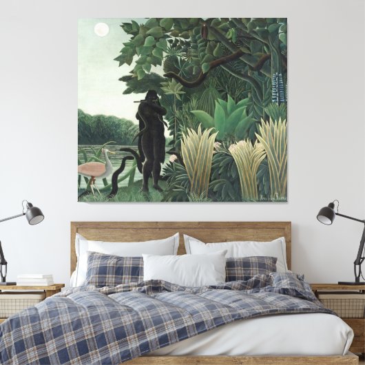 Rousseau Snake Charmer Painting Canvas Afdruk (Insitu (Slaapkamer))