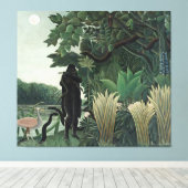 Rousseau Snake Charmer Painting Canvas Afdruk (Insitu (Houten vloer))