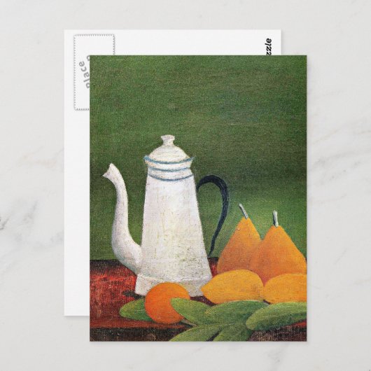 Rousseau - Stilleven met Teapot en Fruit Briefkaart (Voorkant / Achterkant)