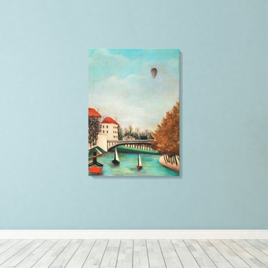 Rousseau - Studie naar het Uitzicht van de Pont de Canvas Afdruk (Insitu (Houten vloer))