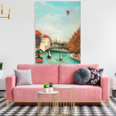 Rousseau - Studie naar het Uitzicht van de Pont de Canvas Afdruk (Insitu (Woonkamer))