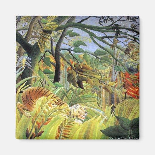 Rousseau: Tijger in een tropisch Storm Magneet (Voorkant)
