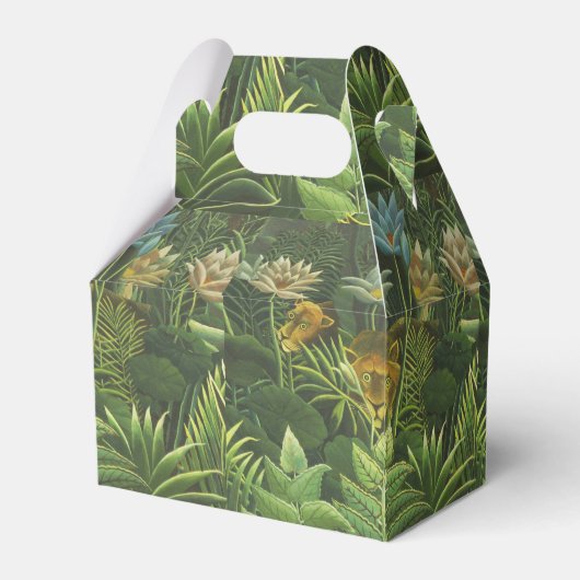 Rousseau Tropisch Oerwoud Leeuw Schilderen Bedankdoosjes (Achterkant)