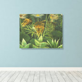 Rousseau Tropisch Oerwoud Leeuw Schilderen Canvas Afdruk (Insitu (Houten vloer))