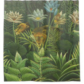 Rousseau Tropisch Oerwoud Leeuw Schilderen Douchegordijn (Voorkant)