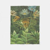 Rousseau Tropisch Oerwoud Leeuw Schilderen Fleece Deken (Voorkant)