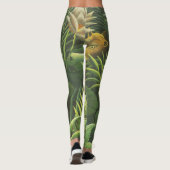 Rousseau Tropisch Oerwoud Leeuw Schilderen Leggings (Achterkant)