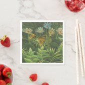 Rousseau Tropisch Oerwoud Leeuw Schilderen Servet (Insitu)