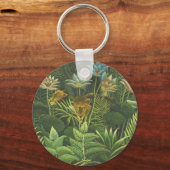 Rousseau Tropisch Oerwoud Leeuw Schilderen Sleutelhanger (Voorkant)