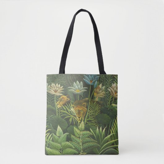 Rousseau Tropisch Oerwoud Leeuw Schilderen Tote Bag (Voorkant)
